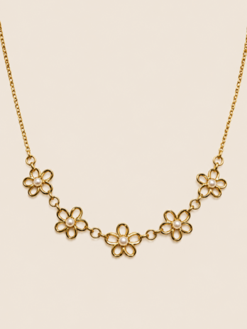 Collier ANAË 5 fleurs