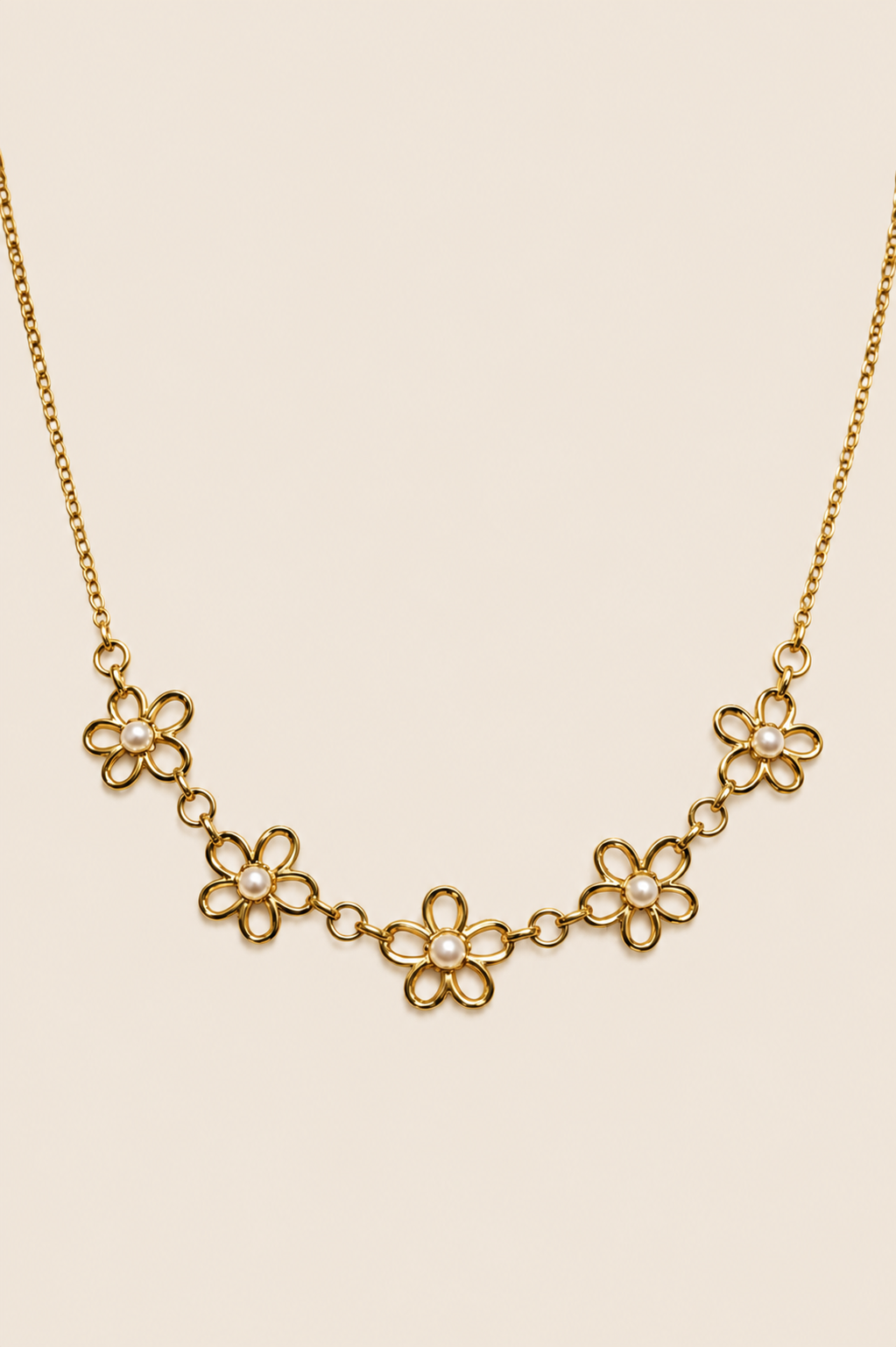 Collier ANAË 5 fleurs