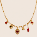 Collier LISON au coeur rouge