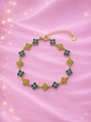 Bracelet Fleur étincelante