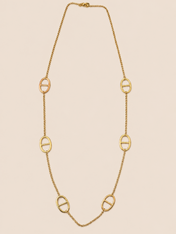 Collier Sautoir Elira Maille Marine