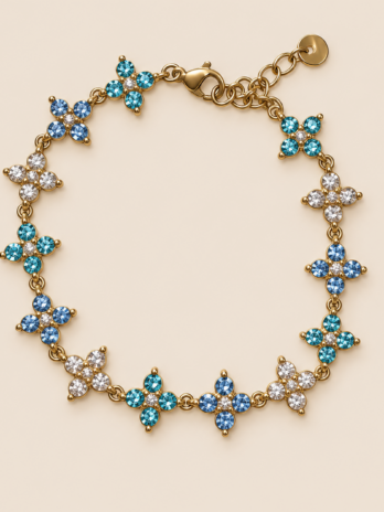 Bracelet Fleur étincelante
