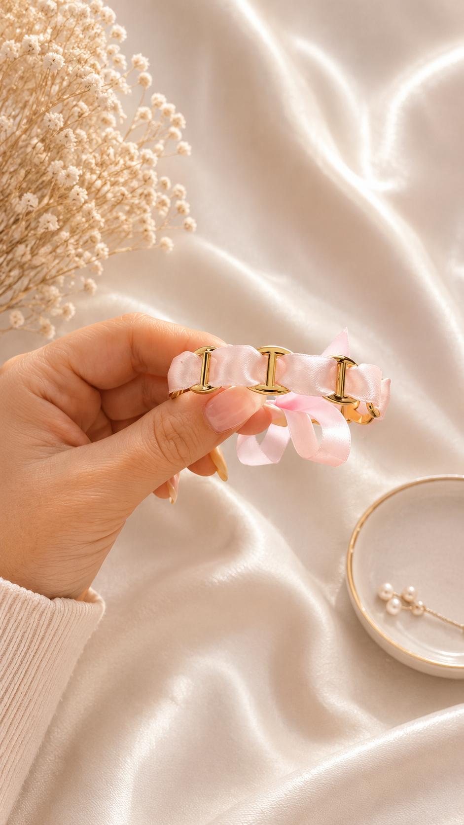 Bracelet JOY jonc avec foulard – Image 2
