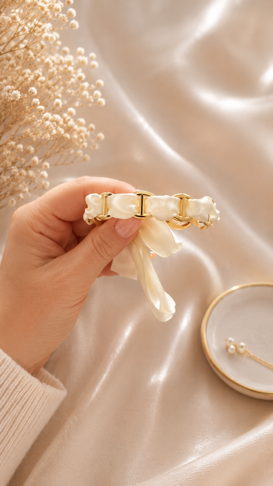 Bracelet JOY jonc avec foulard – Image 3