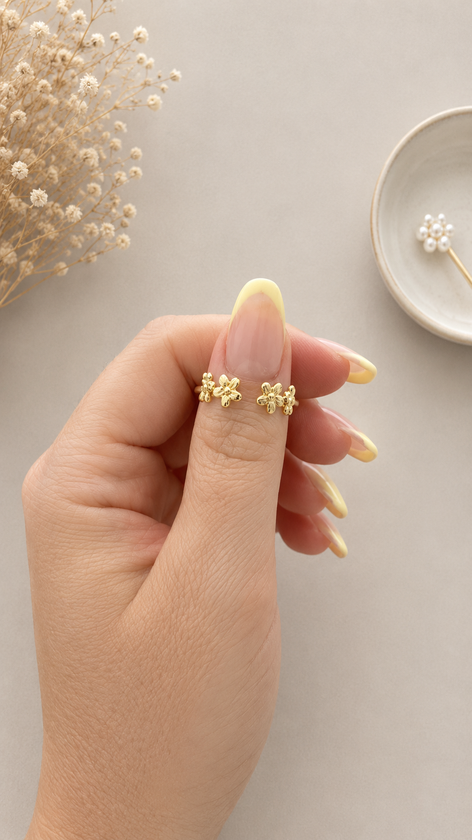 Bague ANAE fleur – Image 2