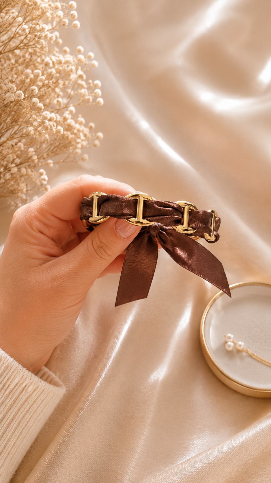 Bracelet JOY jonc avec foulard – Image 6