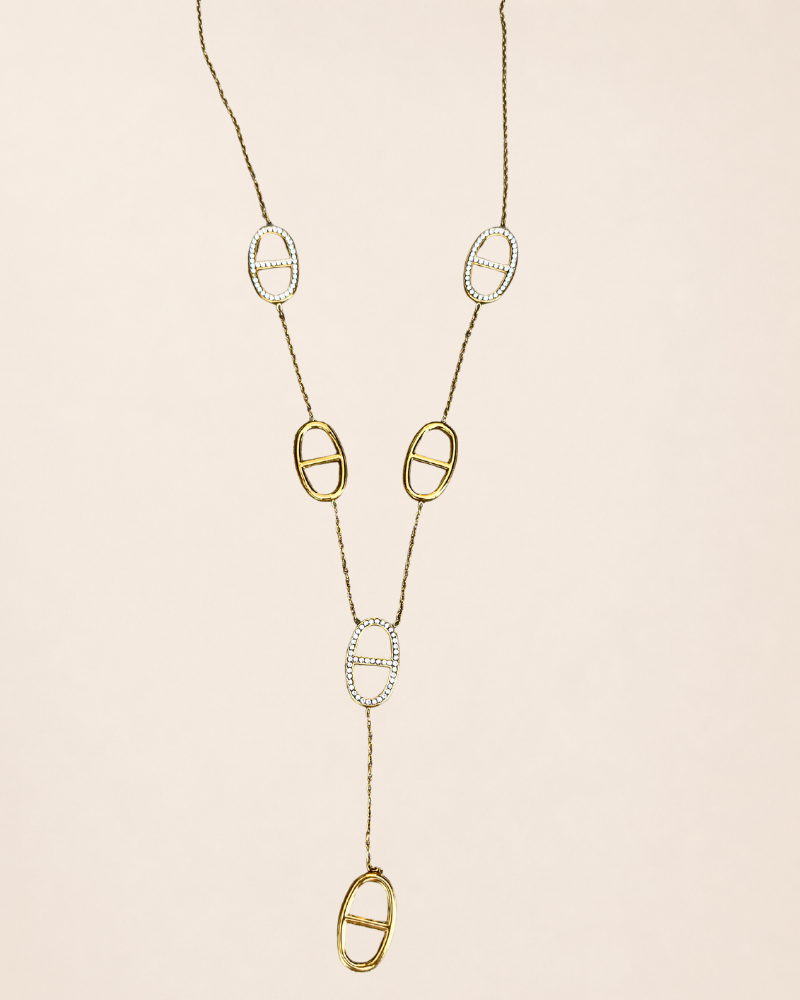 Collier ESRA maille marine en y – Image 2