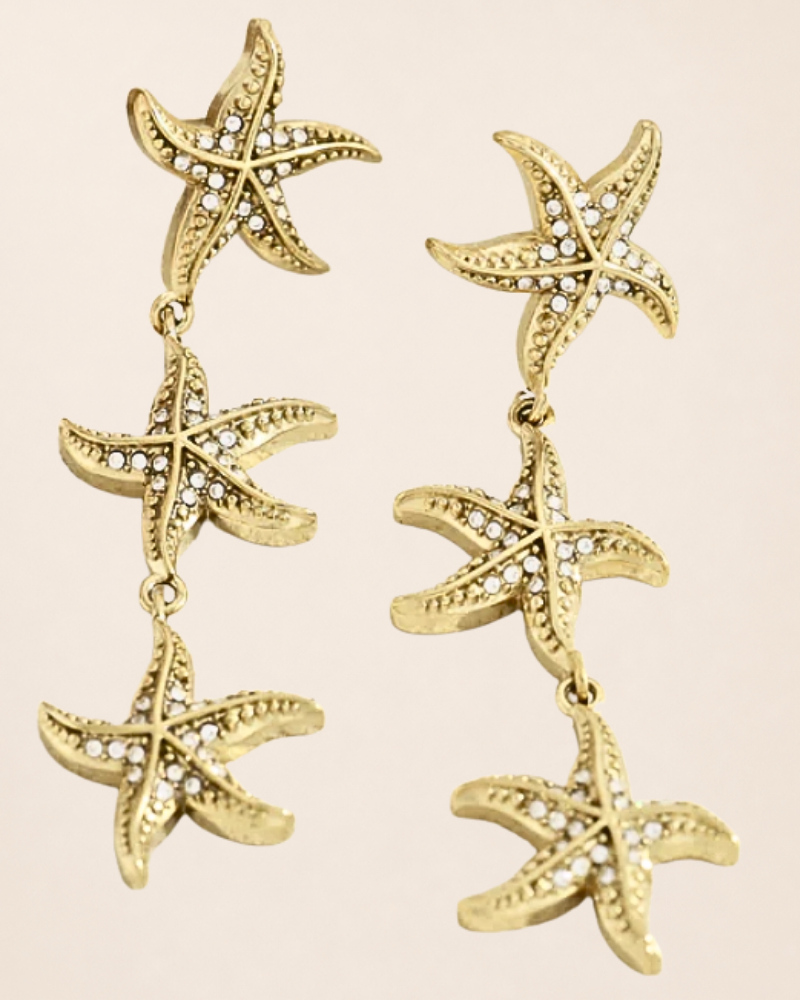 BOUCLE D'OREILLE PENDANTE Étoile de Mer – Image 2