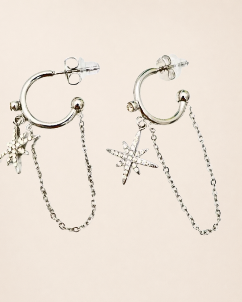 BOUCLE D'OREILLE PENDANTE Stellaire – Image 2