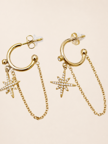 BOUCLE D’OREILLE PENDANTE Stellaire