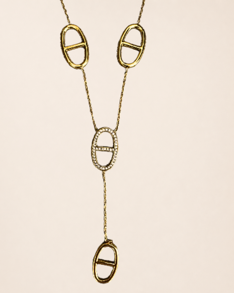 Collier ESRA maille marine en y – Image 3