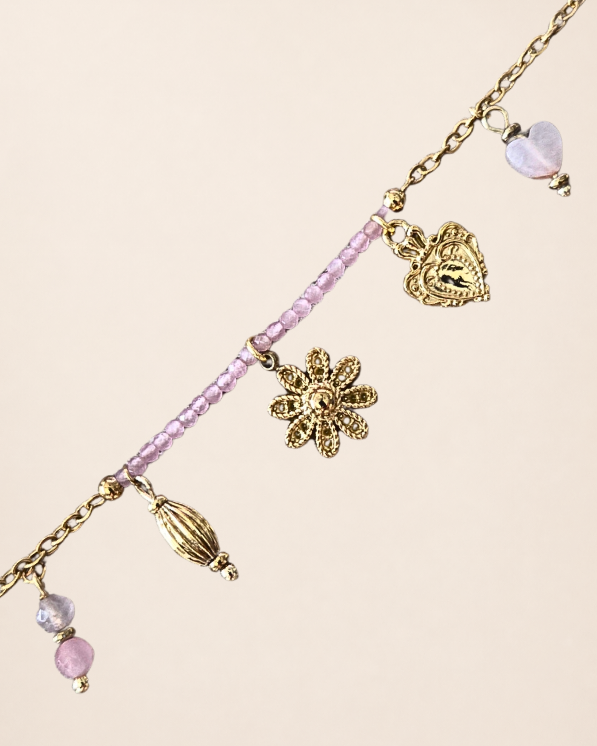 Bracelet Sophie avec pierre et breloque – Image 3
