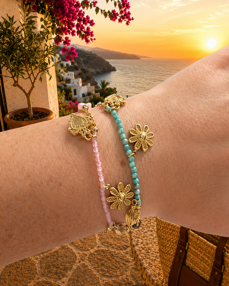 Bracelet Sophie avec pierre et breloque