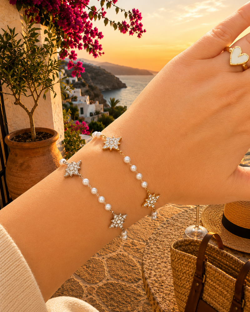 Bracelet ANAE Étoiles & Perles