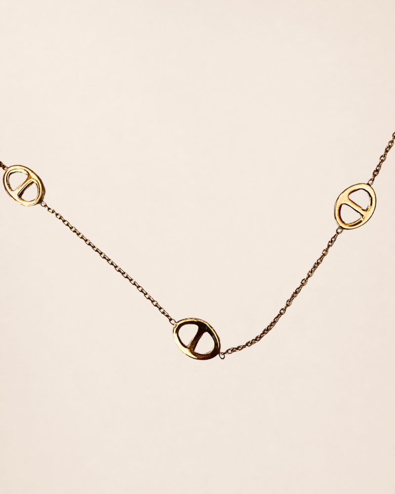Collier sautoir ELENA Maille marine – Image 3