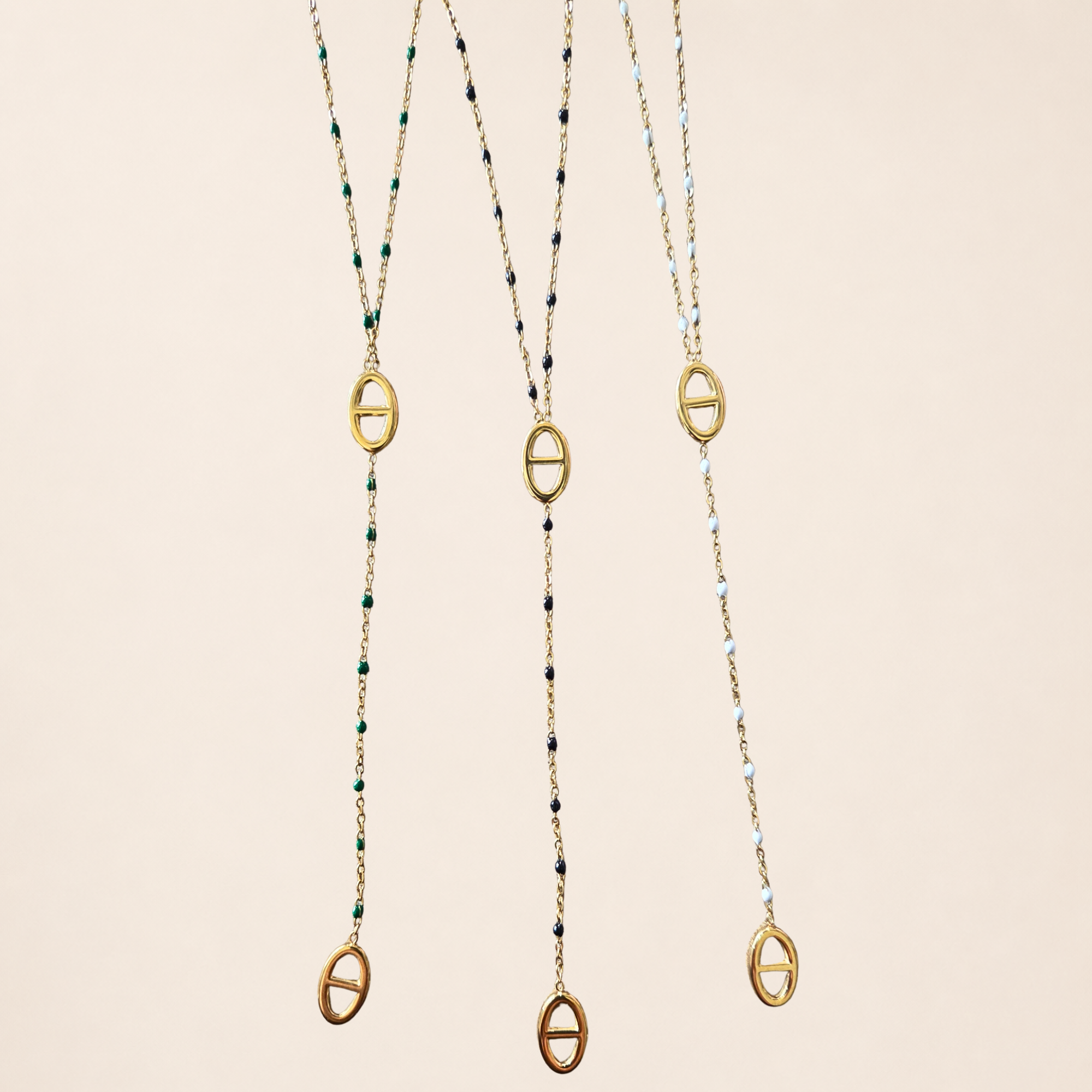 Collier Marise en Y avec petite perle – Image 5