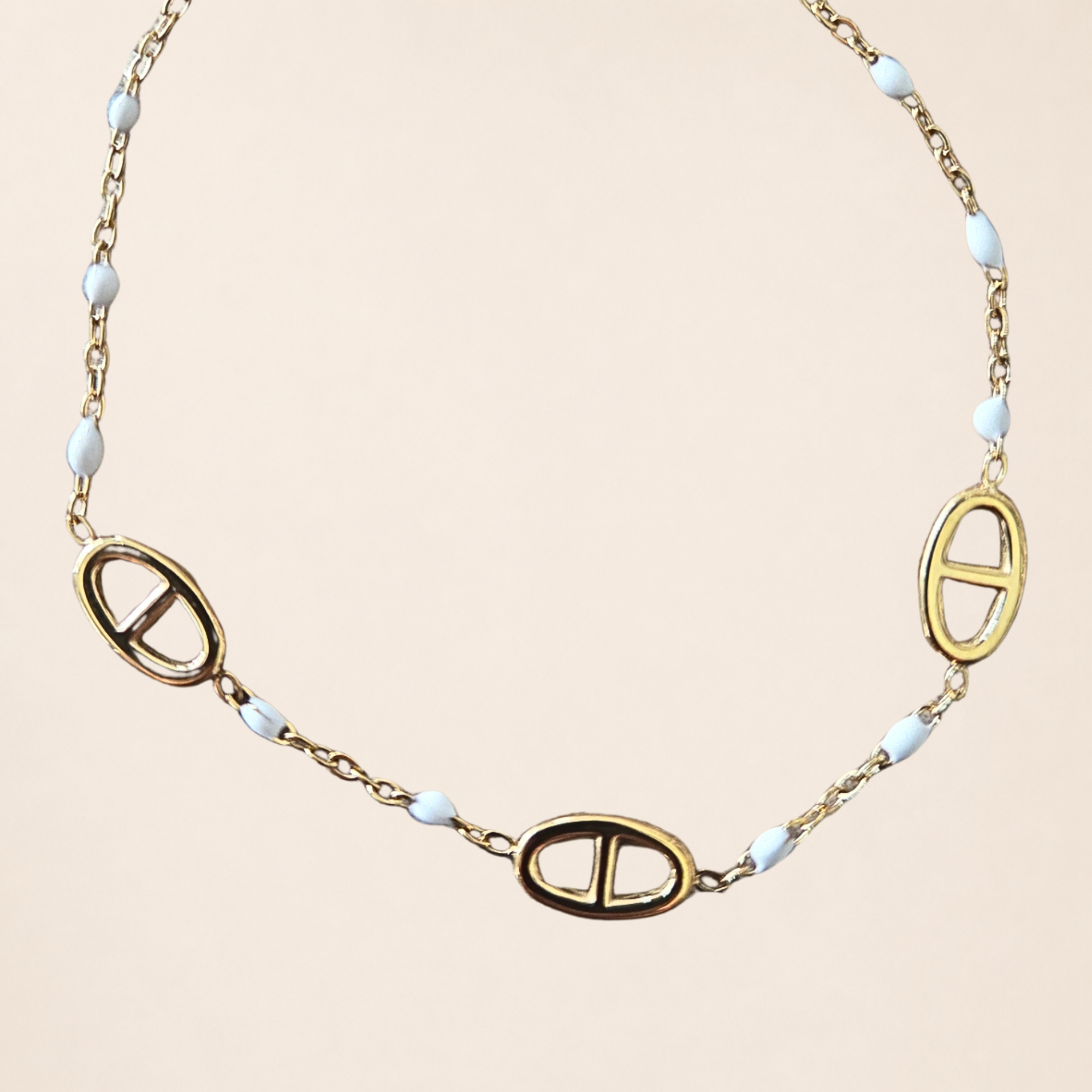 Bracelet JULIE petite perle Maille Marine – Image 5