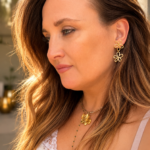 BOUCLE D'OREILLE ISA double fleurs
