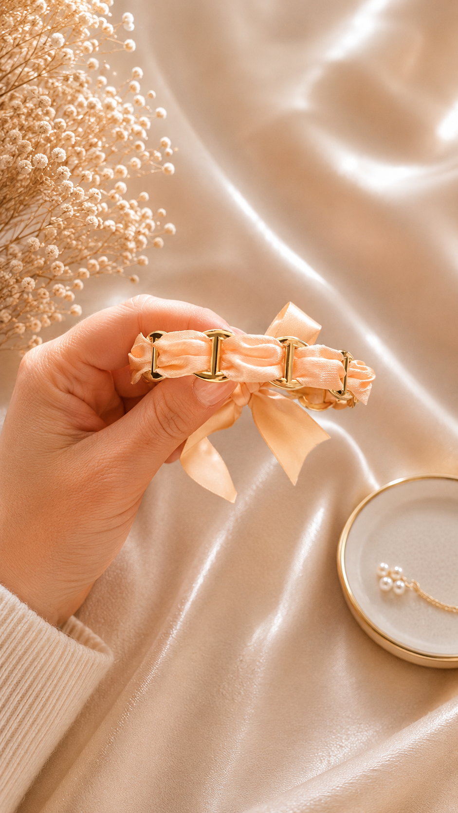 Bracelet JOY jonc avec foulard – Image 7