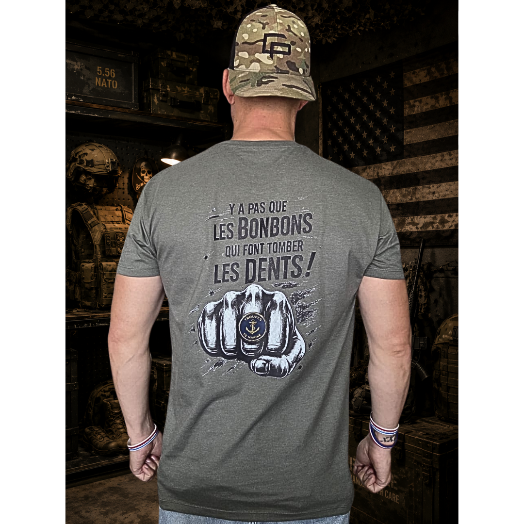 T-shirt - "Pas que les bonbons qui font tomber les dents " TDM