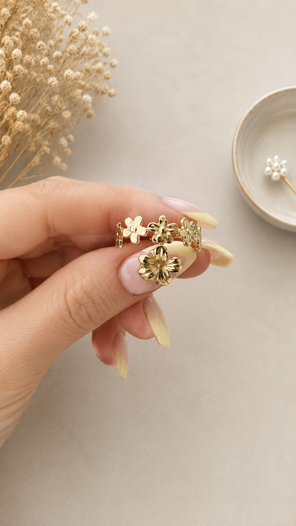 Bague ANAE fleur – Image 4