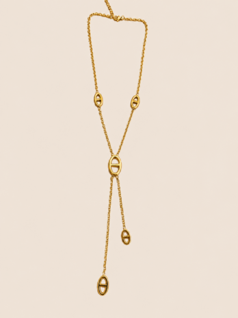 Collier Capucine maille marine