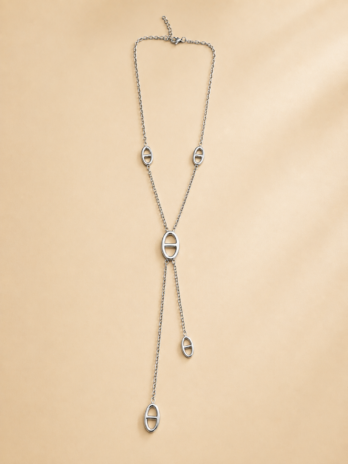 Collier Capucine maille marine