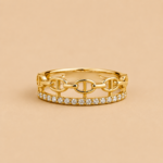 Bague Céline maille marine