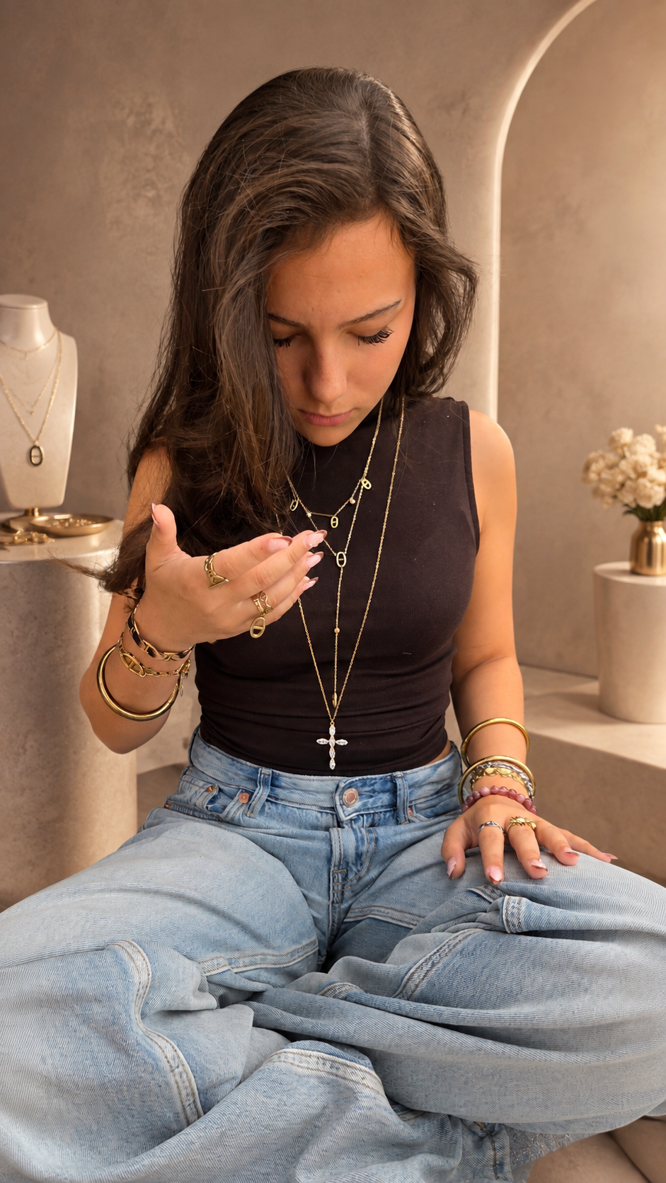 Collier sautoir CROIX – Image 2