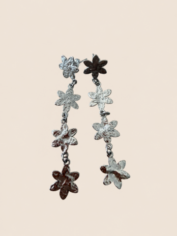 BOUCLE D’OREILLE PENDANTE FLEUR