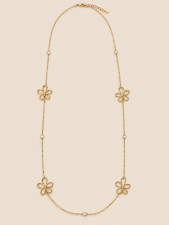 Collier Sautoir Camélia