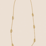 Collier Sautoir Elira petite Maille Marine