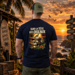 T-shirt humour –"SUR LA TETE DES OISEAUX"