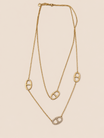 Collier Riviera double chaîne
