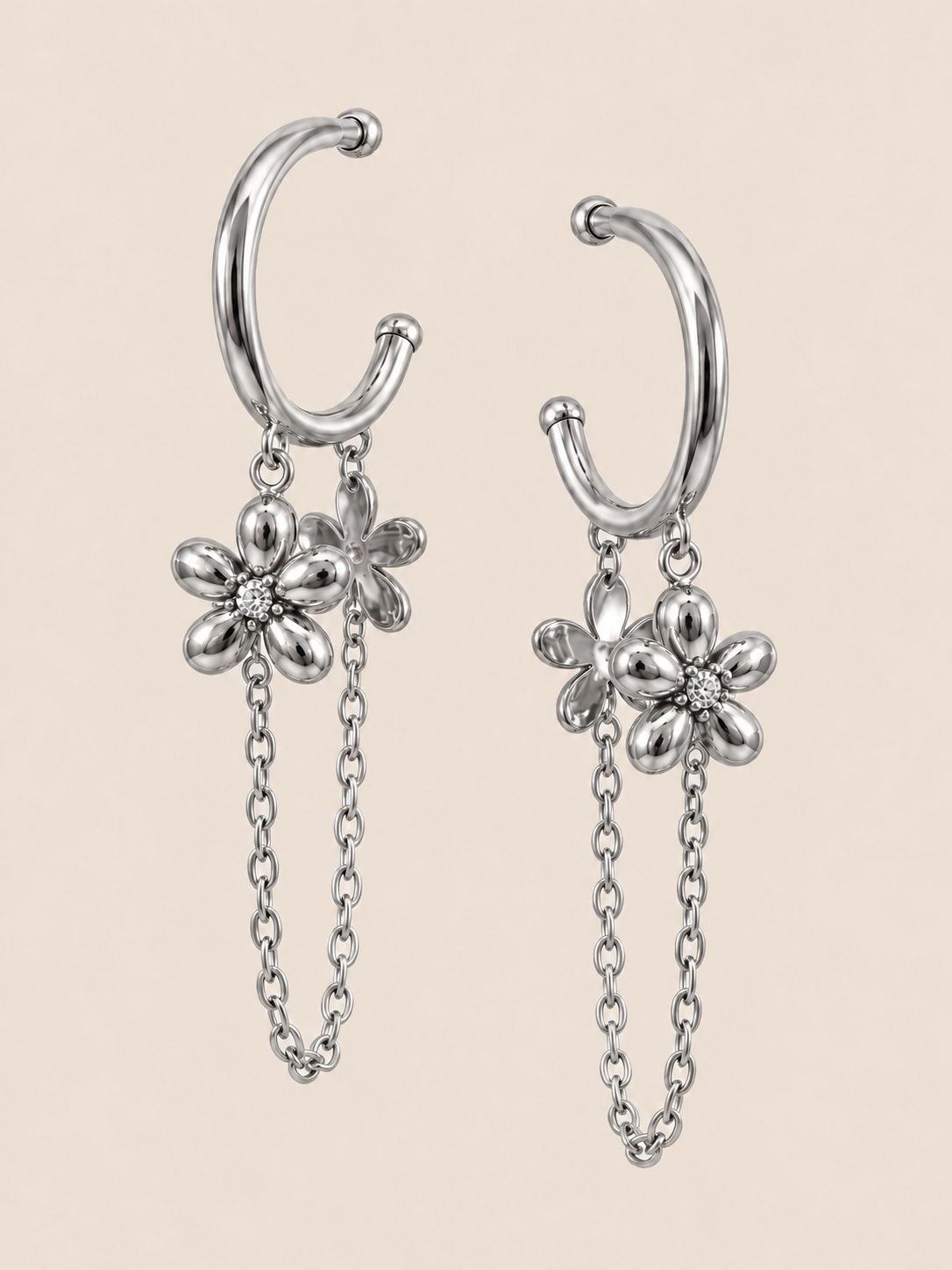 BOUCLE D'OREILLE FLORALE – Image 2