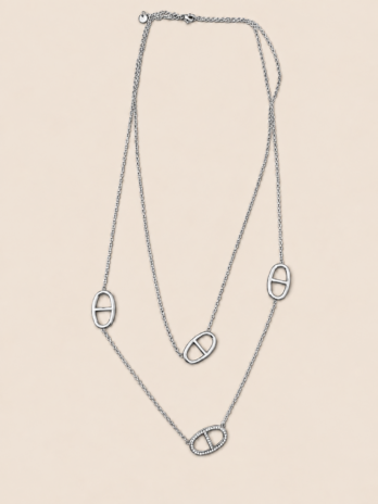 Collier Riviera double chaîne