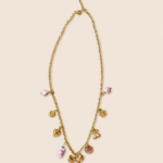 Collier Célia porcelaine rose