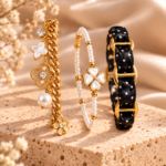 🖤 Composition Pois & Perles – 3 bracelets, 10 € d'économie ✨