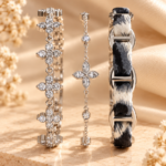 🖤 Composition Léopard Argenté – 3 bracelets, 10 € d'économie ✨