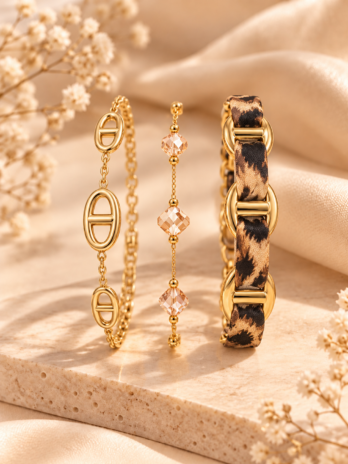 🤎 Composition Léopard Chic – 3 bracelets, 10 € d’économie ✨