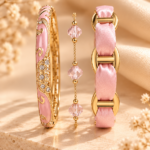 🌸 Composition Rose Poudré – 3 bracelets, 10 € d'économie ✨